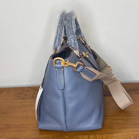 New DOONEY & BOURKE Large Satchel Bag Steel Blue Style (8L2479 XQ) - Picture 4 of 14